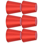 6PCS E14 Lamp Shade Fabric Lampshade Table Lamp Ceiling Lamp Shade for Bedroom Living RoomBright Red PX150
