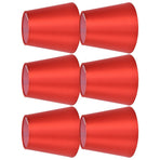 6PCS E14 Lamp Shade Fabric Lampshade Table Lamp Ceiling Lamp Shade for Bedroom Living RoomBright Red PX150