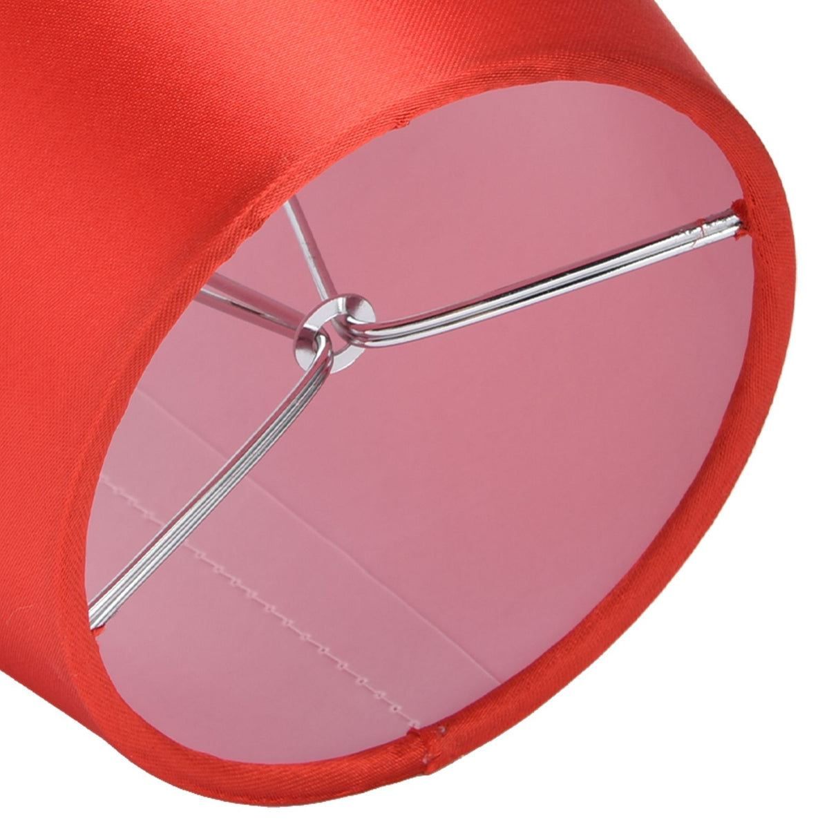 6PCS E14 Lamp Shade Fabric Lampshade Table Lamp Ceiling Lamp Shade for Bedroom Living RoomBright Red PX150
