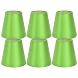 6PCS E14 Lamp Shade Fabric Lampshade Table Lamp Ceiling Lamp Shade for Bedroom Living RoomFluorescent Green PX157