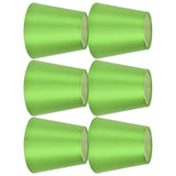 6PCS E14 Lamp Shade Fabric Lampshade Table Lamp Ceiling Lamp Shade for Bedroom Living RoomFluorescent Green PX157