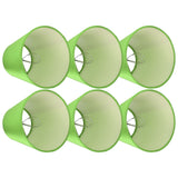 6PCS E14 Lamp Shade Fabric Lampshade Table Lamp Ceiling Lamp Shade for Bedroom Living RoomFluorescent Green PX157
