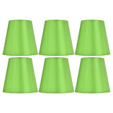 6PCS E14 Lamp Shade Fabric Lampshade Table Lamp Ceiling Lamp Shade for Bedroom Living RoomFluorescent Green PX157