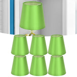 6PCS E14 Lamp Shade Fabric Lampshade Table Lamp Ceiling Lamp Shade for Bedroom Living RoomFluorescent Green PX157 - Extra Image