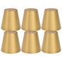 6PCS E14 Lamp Shade Fabric Lampshade Table Lamp Ceiling Lamp Shade for Bedroom Living RoomGold PX153