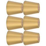6PCS E14 Lamp Shade Fabric Lampshade Table Lamp Ceiling Lamp Shade for Bedroom Living RoomGold PX153