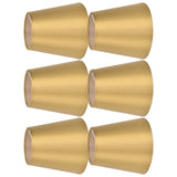 6PCS E14 Lamp Shade Fabric Lampshade Table Lamp Ceiling Lamp Shade for Bedroom Living RoomGold PX153