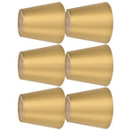 6PCS E14 Lamp Shade Fabric Lampshade Table Lamp Ceiling Lamp Shade for Bedroom Living RoomGold PX153