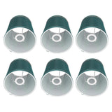 6PCS Fabric Lampshade Modern Simple Fabric Light Lampshade Phnom Penh Craftsmanship for E14 LampDark Green (PX198) - Front View
