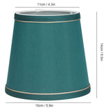 6PCS Fabric Lampshade Modern Simple Fabric Light Lampshade Phnom Penh Craftsmanship for E14 LampDark Green (PX198) - Extra Image