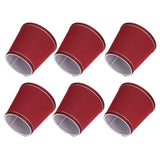 6PCS Fabric Lampshade Modern Simple Fabric Light Lampshade Phnom Penh Craftsmanship for E14 LampWine Red (PX43) - Extra Image
