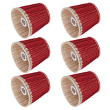 Small Lamp Shade Fabric Wine Red Golden Edge Lampshade for E14 Table Chandelier Wall Lamp