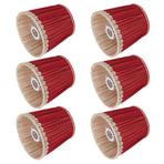 Small Lamp Shade Fabric Wine Red Golden Edge Lampshade for E14 Table Chandelier Wall Lamp