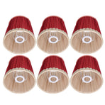 Small Lamp Shade Fabric Wine Red Golden Edge Lampshade for E14 Table Chandelier Wall Lamp