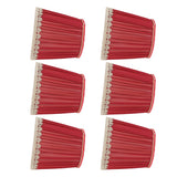 Small Lamp Shade Fabric Wine Red Golden Edge Lampshade for E14 Table Chandelier Wall Lamp - Close-Up Angle
