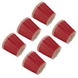 Small Lamp Shade Fabric Wine Red Golden Edge Lampshade for E14 Table Chandelier Wall Lamp - Low Angle