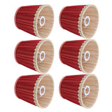 Small Lamp Shade Fabric Wine Red Golden Edge Lampshade for E14 Table Chandelier Wall Lamp