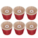 Small Lamp Shade Fabric Wine Red Golden Edge Lampshade for E14 Table Chandelier Wall Lamp - Extra Image