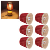 Small Lamp Shade Fabric Wine Red Golden Edge Lampshade for E14 Table Chandelier Wall Lamp
