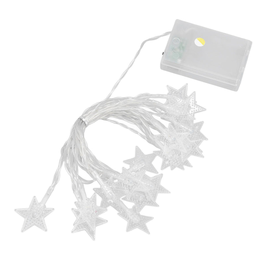 String Lights 20 LED Beads 3meters Indoor Decorative Light Star Shape Bulb Warm Light for Bed Room Living Room
