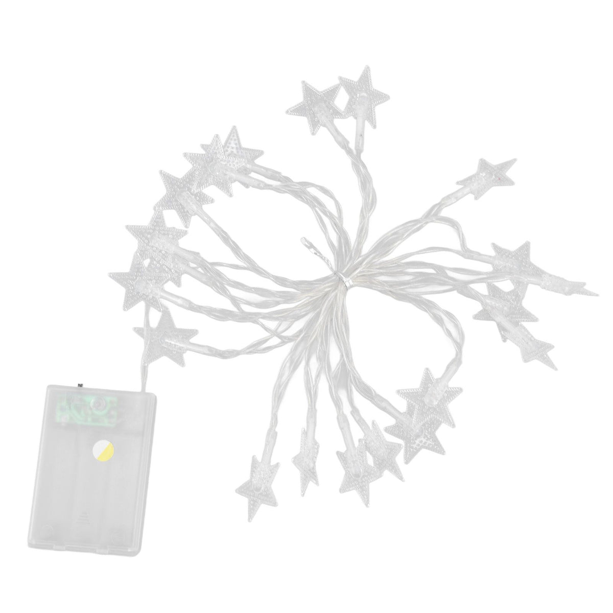 String Lights 20 LED Beads 3meters Indoor Decorative Light Star Shape Bulb Warm Light for Bed Room Living Room