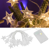 String Lights 20 LED Beads 3meters Indoor Decorative Light Star Shape Bulb Warm Light for Bed Room Living Room