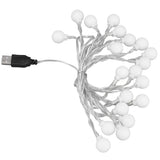 3 M 20LED String Lights LED Globe Outdoor Indoor String Lights for Girls Room Decoration Festive Birthday USB Power Supply