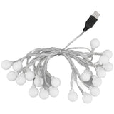3 M 20LED String Lights LED Globe Outdoor Indoor String Lights for Girls Room Decoration Festive Birthday USB Power Supply