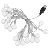 3 M 20LED String Lights LED Globe Outdoor Indoor String Lights for Girls Room Decoration Festive Birthday USB Power Supply