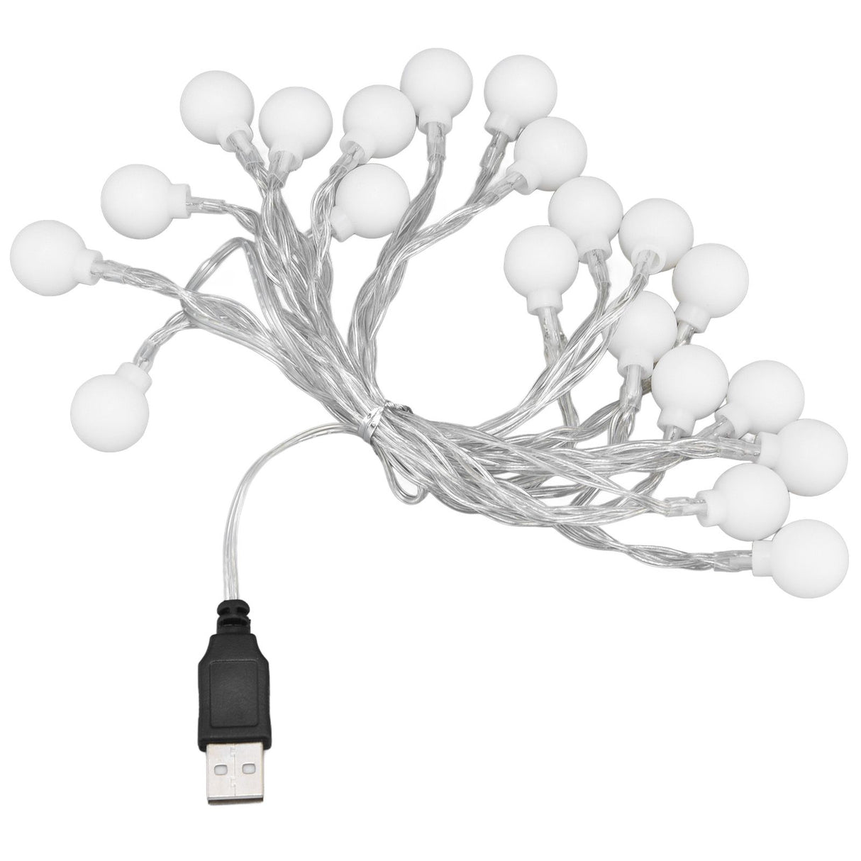3 M 20LED String Lights LED Globe Outdoor Indoor String Lights for Girls Room Decoration Festive Birthday USB Power Supply
