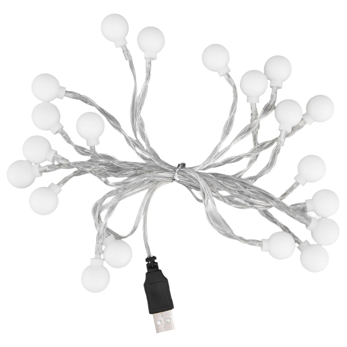 3 M 20LED String Lights LED Globe Outdoor Indoor String Lights for Girls Room Decoration Festive Birthday USB Power Supply