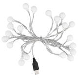 3 M 20LED String Lights LED Globe Outdoor Indoor String Lights for Girls Room Decoration Festive Birthday USB Power Supply
