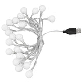 3 M 20LED String Lights LED Globe Outdoor Indoor String Lights for Girls Room Decoration Festive Birthday USB Power Supply - Extra Image