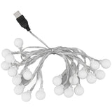 3 M 20LED String Lights LED Globe Outdoor Indoor String Lights for Girls Room Decoration Festive Birthday USB Power Supply