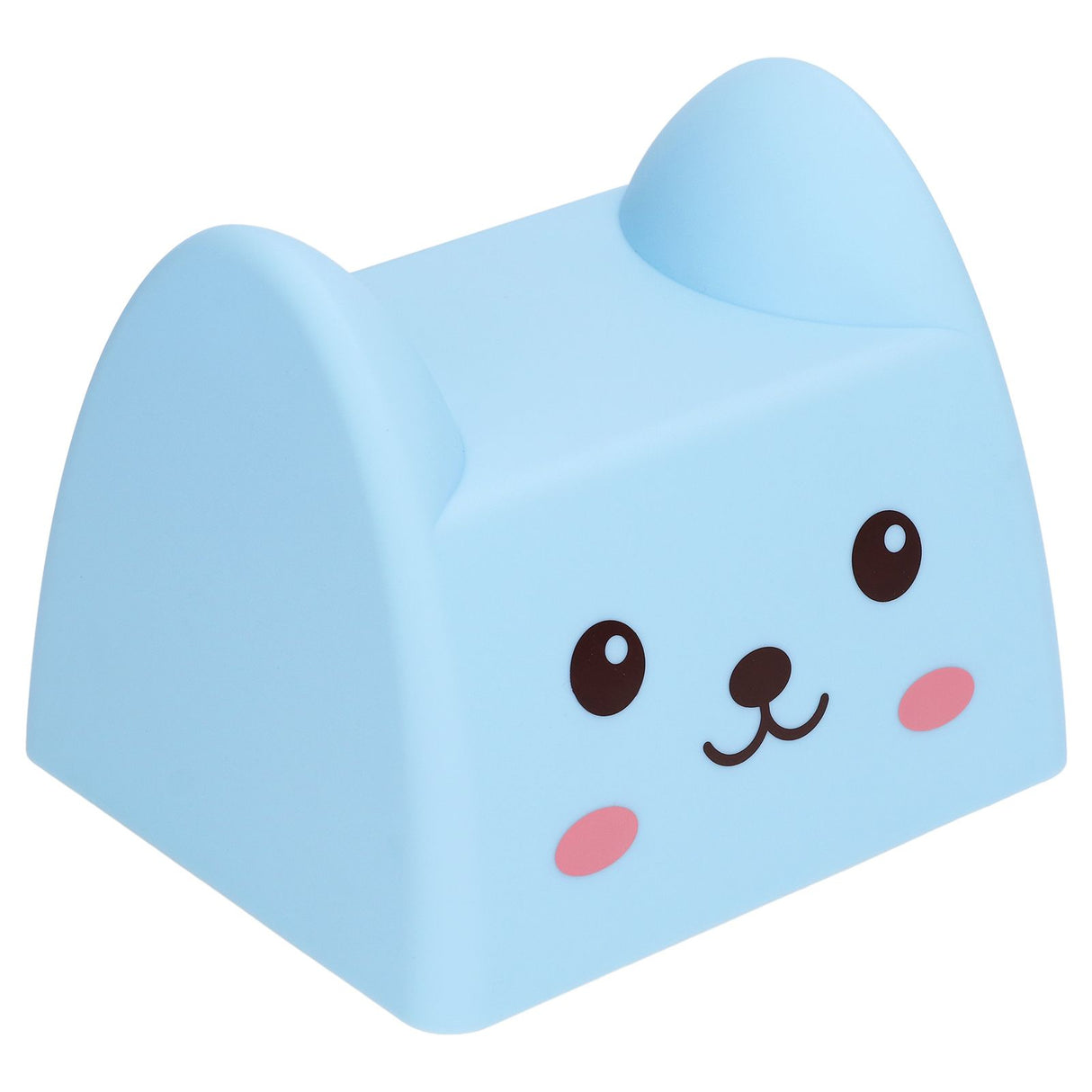 Night Lamp Exquisite Cute Blue Cat Shape White Light Source Interesting Decorative Lighting Device for Kids