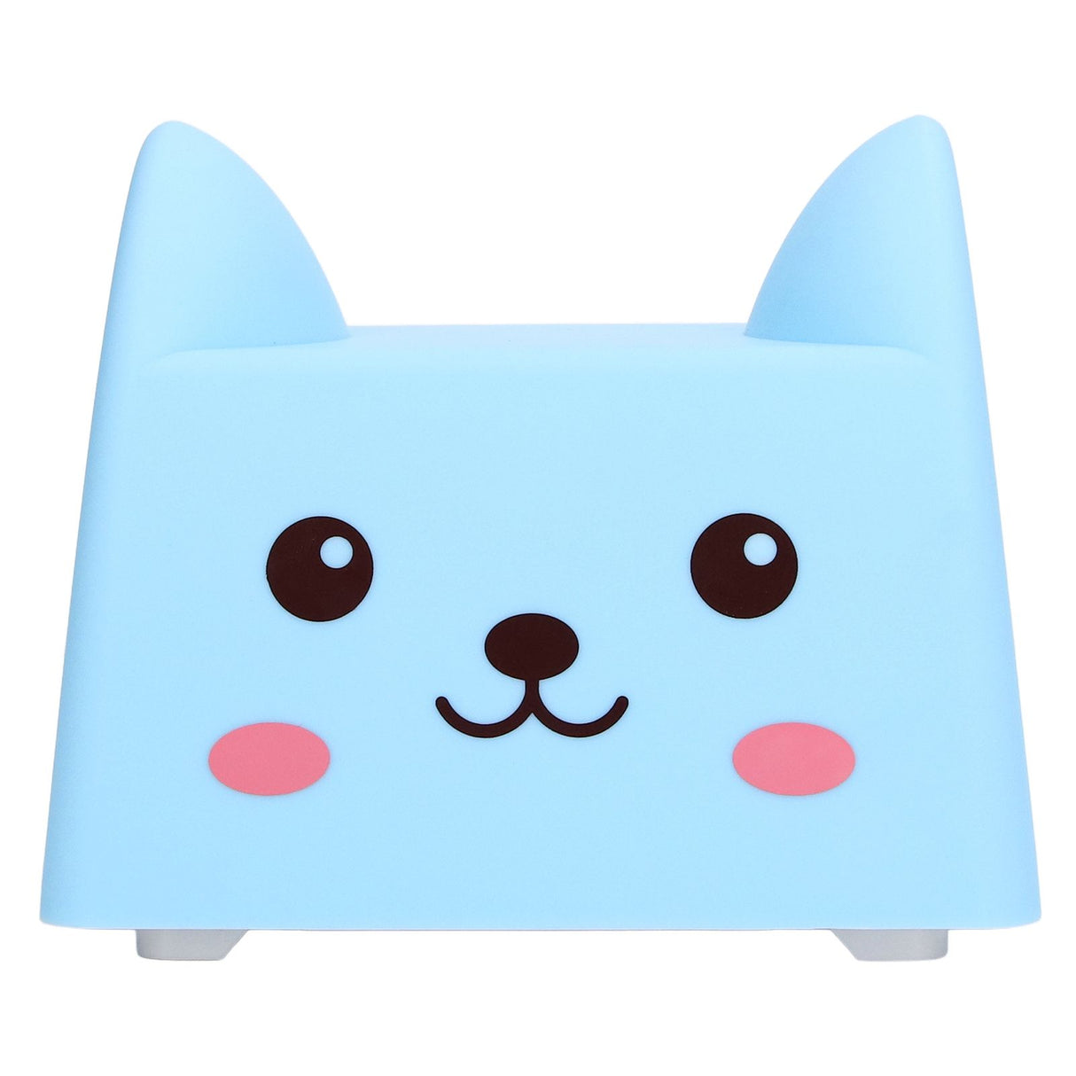 Night Lamp Exquisite Cute Blue Cat Shape White Light Source Interesting Decorative Lighting Device for Kids