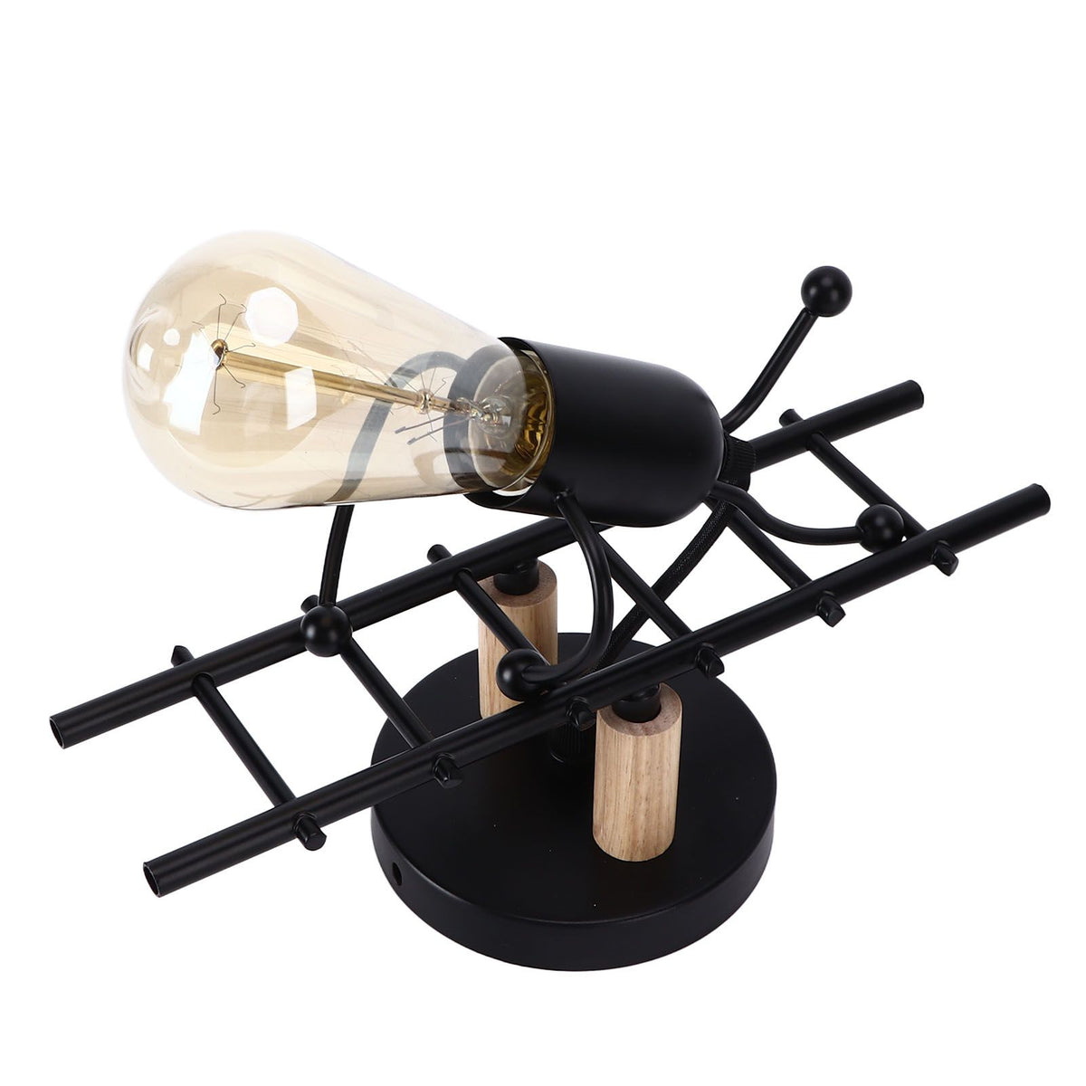 Wall Lamp Unique Design Exquisite Cute Beautiful Wall Decoration Light for Restaurants Bedrooms Cafes HotelsBlack