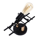 Wall Lamp Unique Design Exquisite Cute Beautiful Wall Decoration Light for Restaurants Bedrooms Cafes HotelsBlack - Rear View