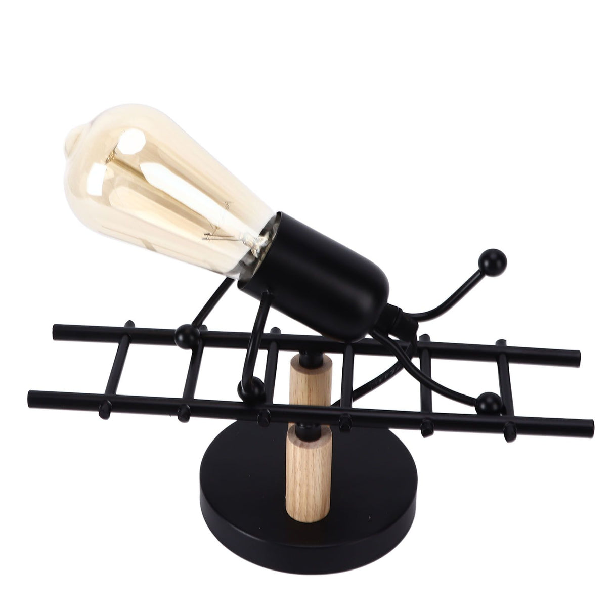 Wall Lamp Unique Design Exquisite Cute Beautiful Wall Decoration Light for Restaurants Bedrooms Cafes HotelsBlack