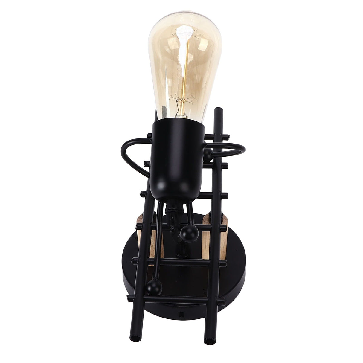 Wall Lamp Unique Design Exquisite Cute Beautiful Wall Decoration Light for Restaurants Bedrooms Cafes HotelsBlack
