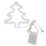 Led Light Sign Green Christmas Trees Safe Stable Unique Shape Wide Application Neon Light for Bedroom Bar Party