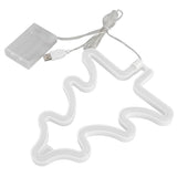 Led Light Sign Green Christmas Trees Safe Stable Unique Shape Wide Application Neon Light for Bedroom Bar Party - Low Angle