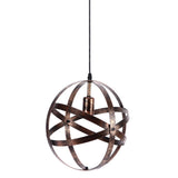 Ball Earth Chandelier Retro American Industry Warm Romantic Stable Firm Wall Lamp for Coffee Shop Store - Side View