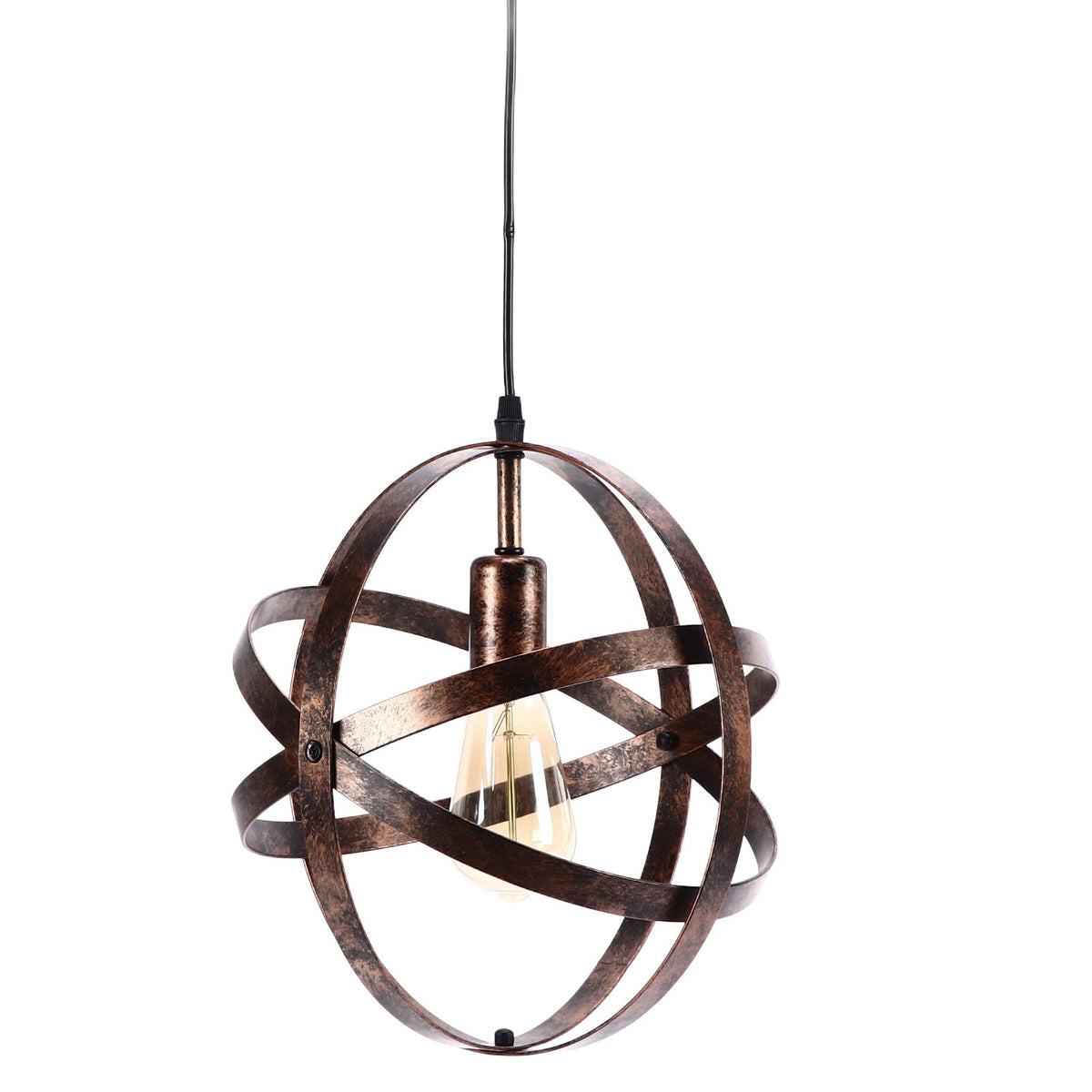 Ball Earth Chandelier Retro American Industry Warm Romantic Stable Firm Wall Lamp for Coffee Shop Store