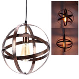Ball Earth Chandelier Retro American Industry Warm Romantic Stable Firm Wall Lamp for Coffee Shop Store