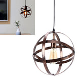 Ball Earth Chandelier Retro American Industry Warm Romantic Stable Firm Wall Lamp for Coffee Shop Store - Extra Image