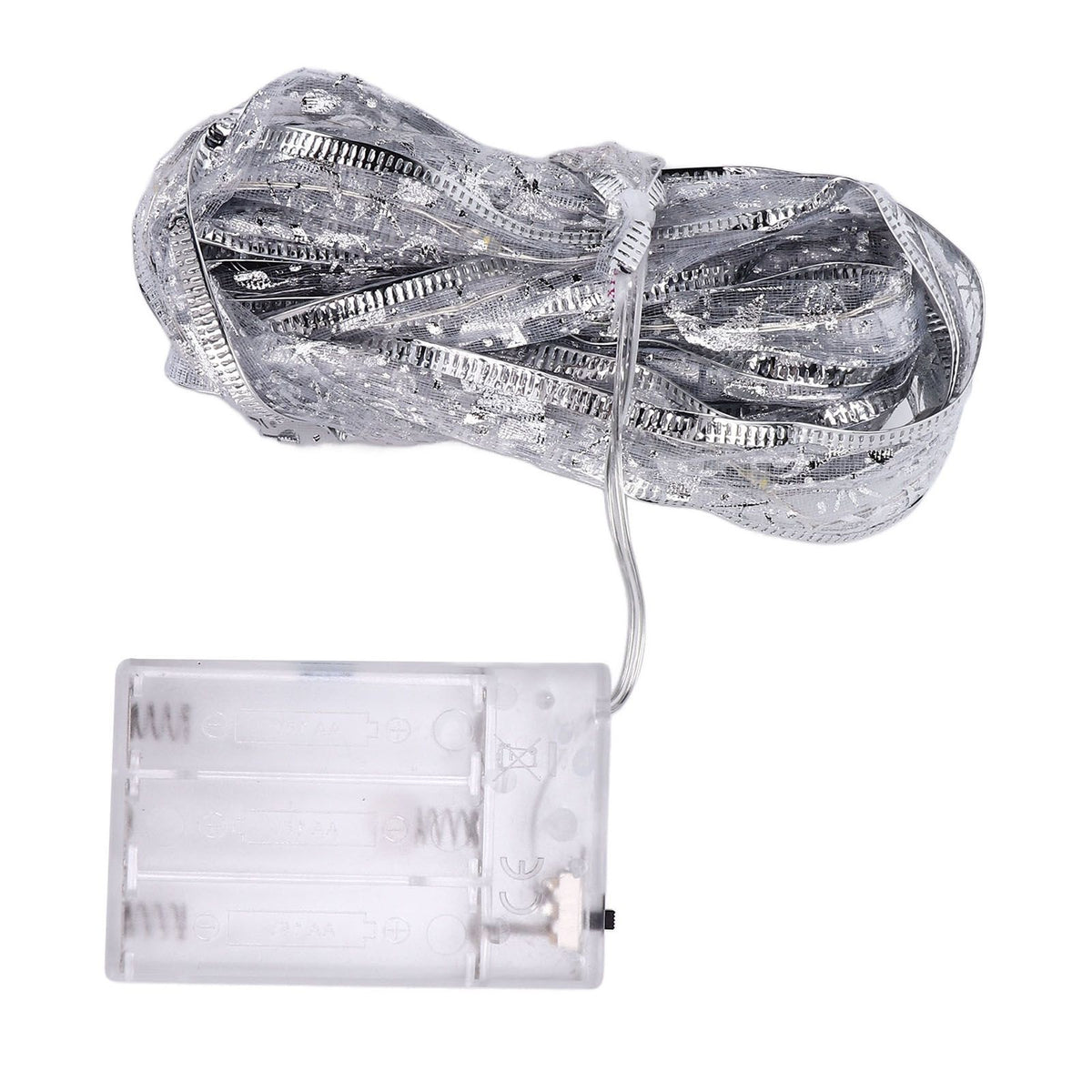 13.12ft LED Christmas Ribbon Light Waterproof Christmas Tree Decorative Light Silver Light RibbonColorful Light