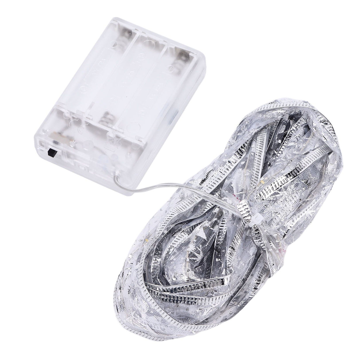13.12ft LED Christmas Ribbon Light Waterproof Christmas Tree Decorative Light Silver Light RibbonColorful Light