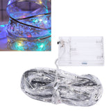 13.12ft LED Christmas Ribbon Light Waterproof Christmas Tree Decorative Light Silver Light RibbonColorful Light