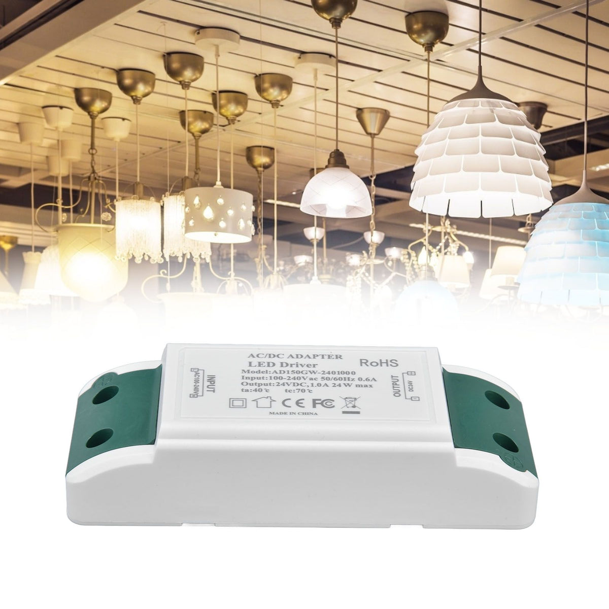 LED Driver Short Circuit Overcurrent Lightweight Portable Easy Installation Constant Current LED Drive AC100‑240V